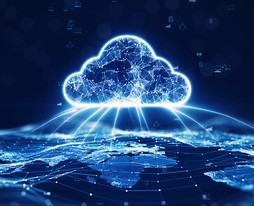 Hybrid Cloud: Verbindung von öffentlichen und privaten Cloud-Diensten zur Optimierung von Sicherheit und Kosten.