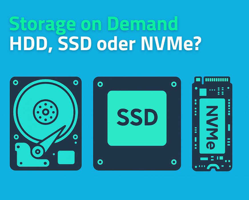 Storage on Demand: The storage technology. A comparison of HDD, SSD, and NVMe