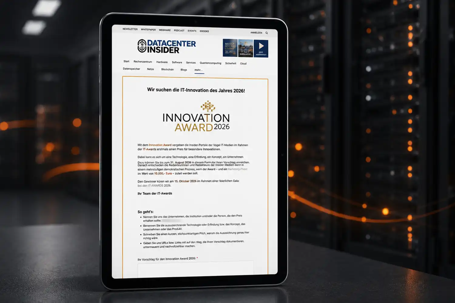Innovation Award 2026